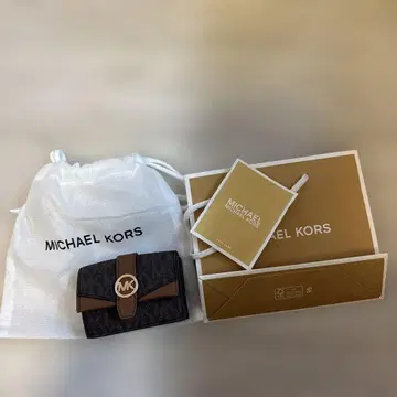 MICHAEL KORS 3단 폴더형 지갑 브라운