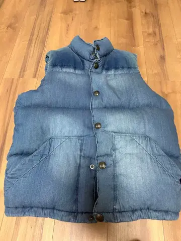 BAYFLOW 데님 블루 다운 베스트