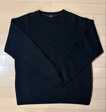 BEAMS HEART 블랙 퀼팅 맨투맨