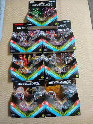 베이블레이드 x 더블 스타터 쥬라기 월드 등 베이블레이드