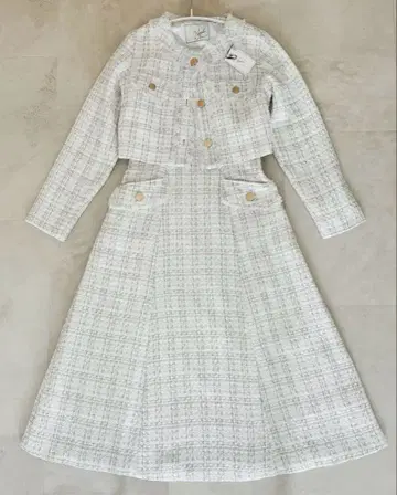 새상품급 노엘라 트위드 셋업 원피스 자켓