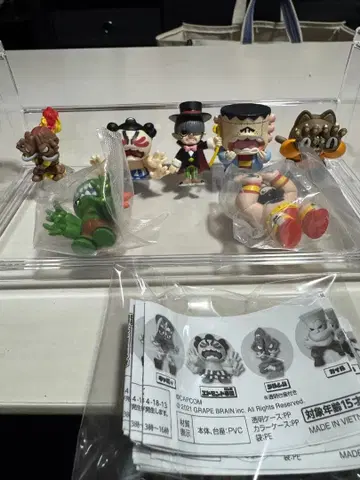 grape brain 캡슐 토이 세트 괴물군 스트리트 파이터
