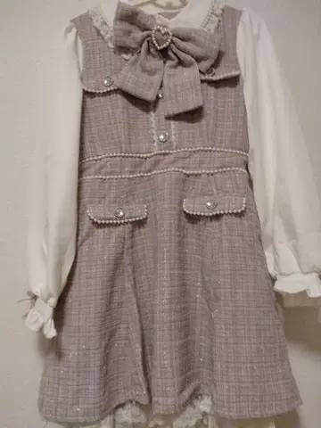 리본 포함 원피스