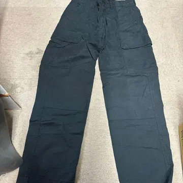 블랙 카고 팬츠 4 포켓