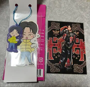 호리 나츠키 러버 키링 & 스티커 세트. 포토 카드 익명 배송