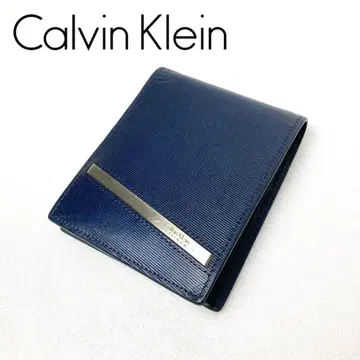 Calvin Klein 캘빈클라인 플래티넘 접이식 지갑 네이비