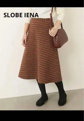 SLOBE IENA 이에나 체크 스커트 리버서블