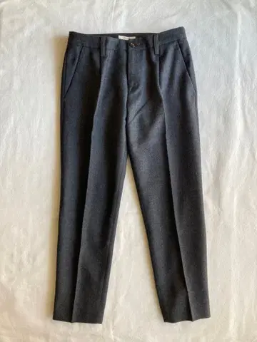 FRAMeWORK 다크 그레이 울 슬랙스