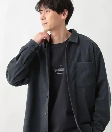 글로벌 워크/부드러운 리치 코듀로이 셔츠/576411