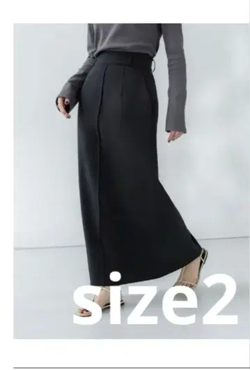 크루레 백턱내로우 스커트