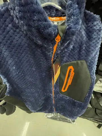 새상품 워크맨 다이아 플리스 안감 알루미늄 베스트 네이비 L 사이즈