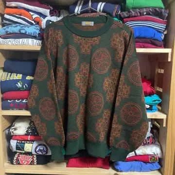 [ 시티 보이풍 ] 남성용 니트 스웨터 짧은 기장