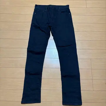 블랙 데님 카고 팬츠 세트