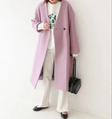 슬로브 이에나 고급 울 롱 코트