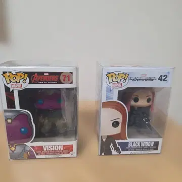 POP! Marvel 비전 & 블랙 위도우 세트 펀코팝