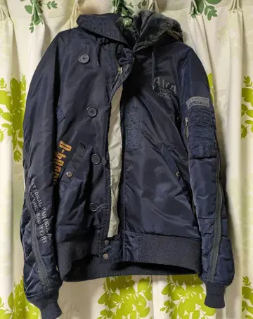 [ 현재 구하기 어려움 ] AVIREX 플라이트 자켓 L 네이비