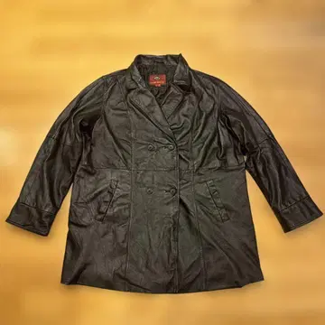 빅 사이즈! MARC MATTIS 블랙 가죽 자켓 3X