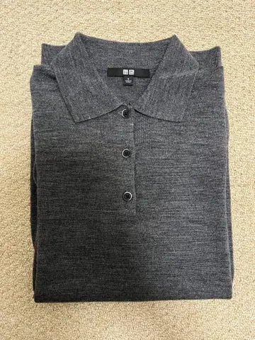 유니클로 메리노 폴로 스웨터