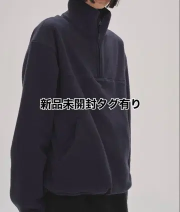 새상품 todayful Halfzip Fleece Pullover 네이비
