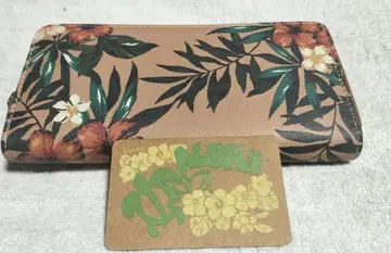 하와이풍 꽃무늬 여성용 장지갑