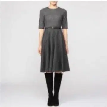 바니스 뉴욕 트위드 핏&플레어 원피스 새상품급