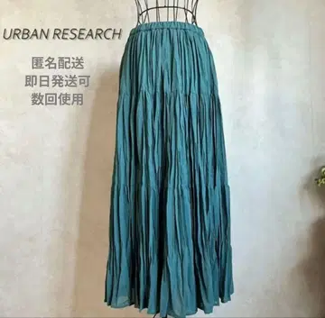 URBAN RESEARCH  틸 플리츠 롱 스커트