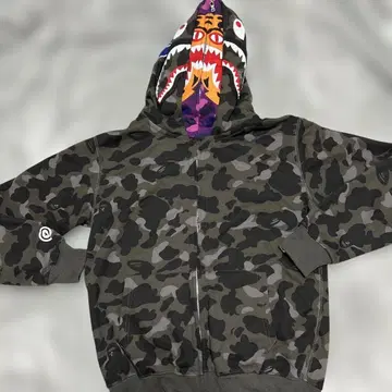 카모 패턴 집업 후드티