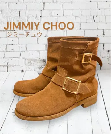 [ 새상품급 ] 지미추 37 스웨이드 엔지니어 부츠 브라운