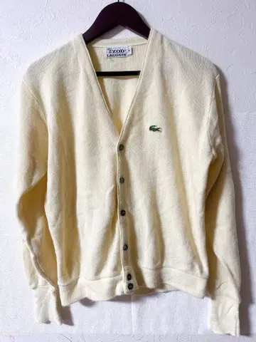 새상품급 IZOD LACOSTE 라코스테 크림색 가디건 [ M ]