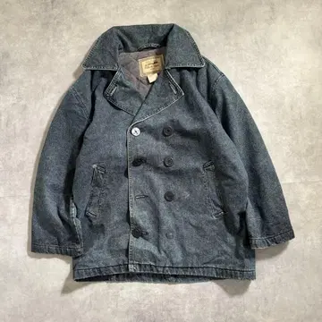 구제 90s Calvin Klein 데님 피코트 하프 기장 usa 제작