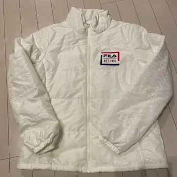 컨디션 최상 FILA 화이트 퀼팅 자켓 L