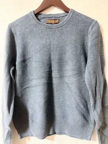 오샤레 FAIRLANE & SONS [ M ] 헤링본 니트 블루