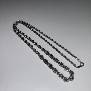 실버 로프 체인 목걸이
