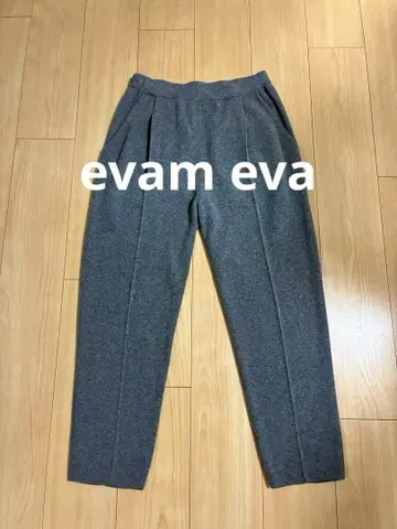 evam eva 에붐에바 울 프레스 니트 팬츠 일본제