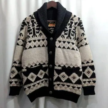 고품질 인디언 모터사이클 노르딕 무늬 숄카라 가디건