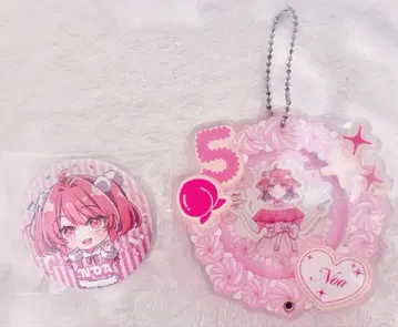 컬러풀 피치 노아님  기본 캔뱃지  캔뱃지 케이스 세트