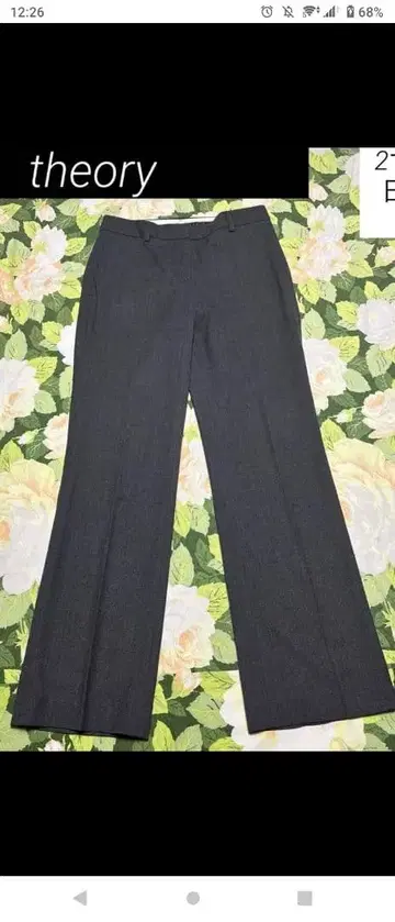 theory 슬랙스 다크 그레이