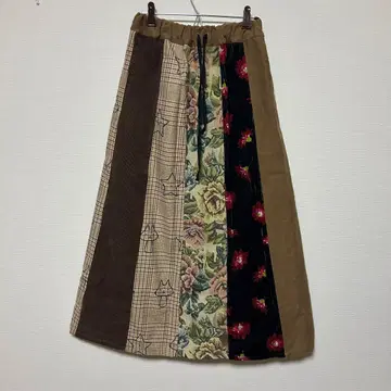 민트네코 패치워크 스커트