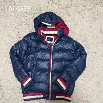LACOSTE 2WAY 후드 부착 다운 자켓 새상품급