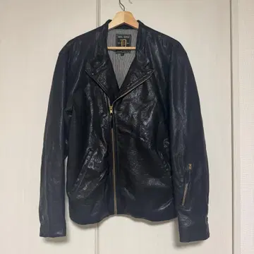 DRESS HIPPY 블랙 가죽 자켓 M