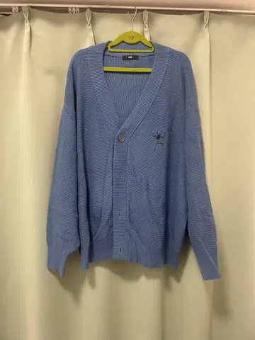 HARE 버튼 달린 가디건 파랑