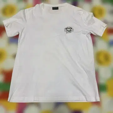 EMPORIO ARMANI 화이트 T셔츠