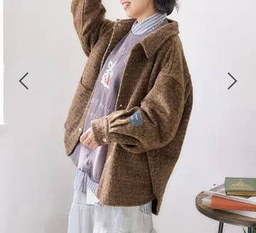 바야코 기획 셔츠 자켓 레오파드 무늬