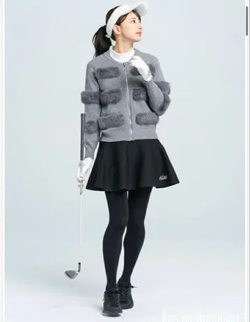[ 새상품급 ] 퍼 가디건 골프 여성 의류