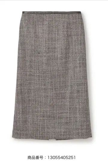 로빙 트위드 세미 타이트 스커트 TOMORROWLAND