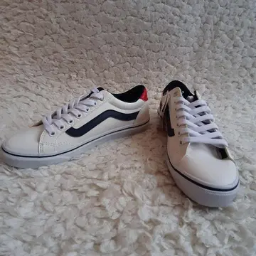 미사용 새상품 VANS 반스 스니커즈 화이트 네이비 24