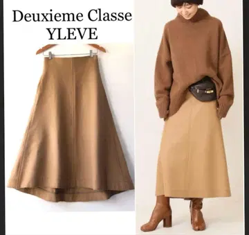DeuximeClasse YLEVE FLANNEL 스커트 카멜 1