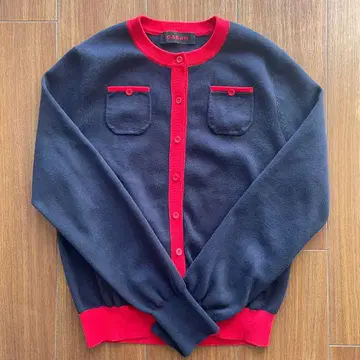 CABaN 네이비 빨간색 가디건