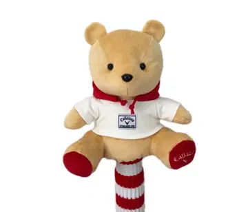 레어 새상품 캘러웨이 드라이버용 커버 베어 귀여운 곰돌이 베이지