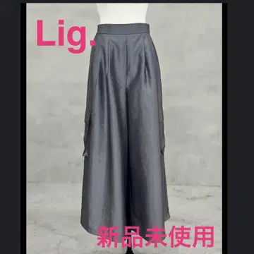 [ 미사용 새상품 ] Lig. 그레이 와이드 카고 팬츠
